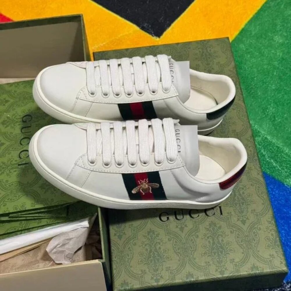 Gucci Ace Embroidered Bee Women Sneakers